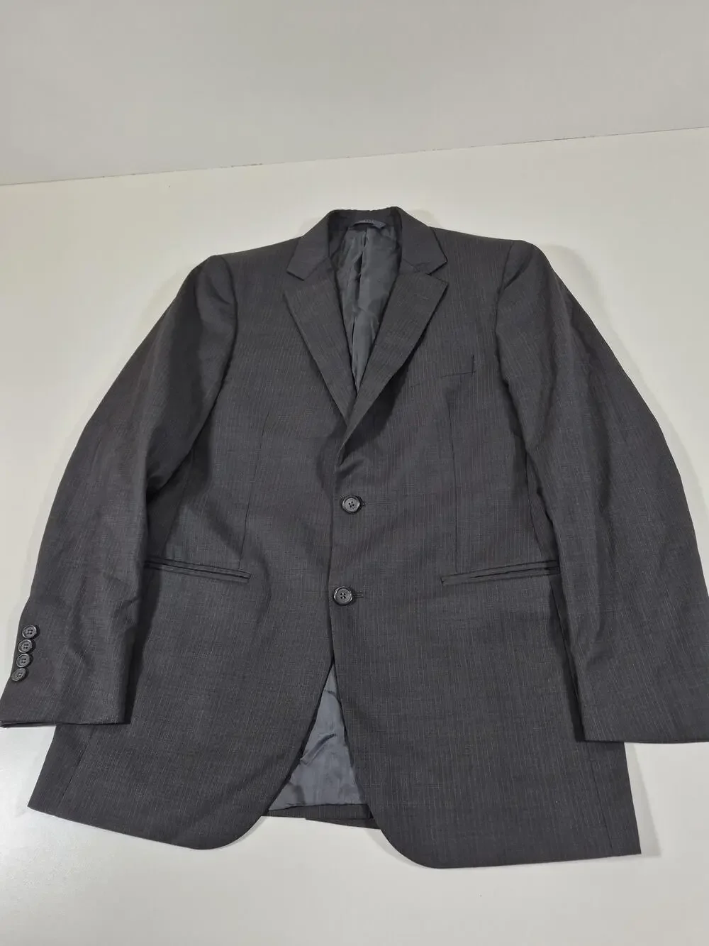 Brooks Brothers Suit Jacket Mens 39R Gray Wool 1818 Fitzgerald VBC Italy